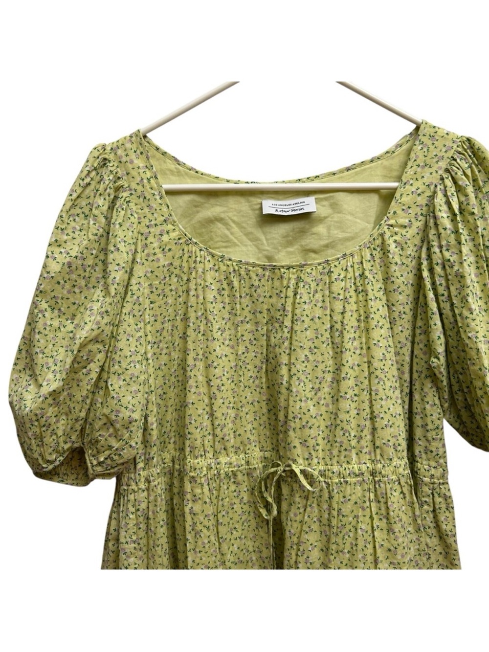 & Other Stories Ditsy Floral Puff Sleeve Mini Dress - Picture 3 of 3